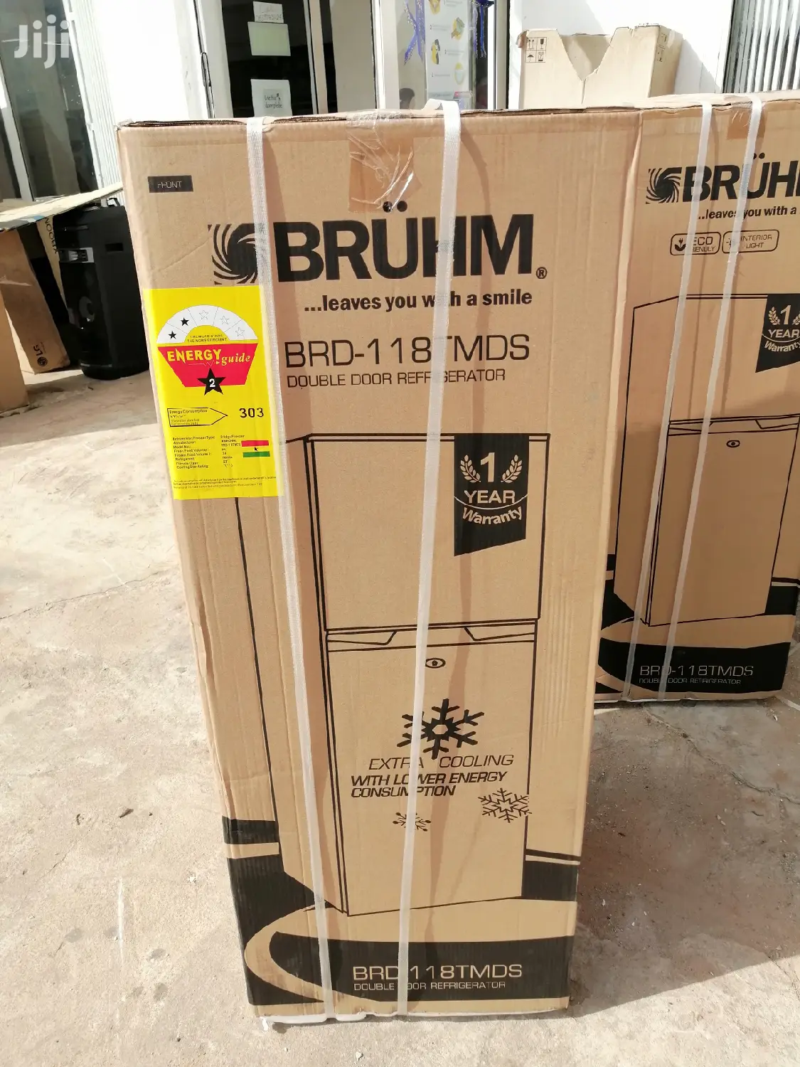 Bruhm 118L Double Door Refrigerator in Accra Metropolitan Kitchen Appliances, Whytedeals Ghana