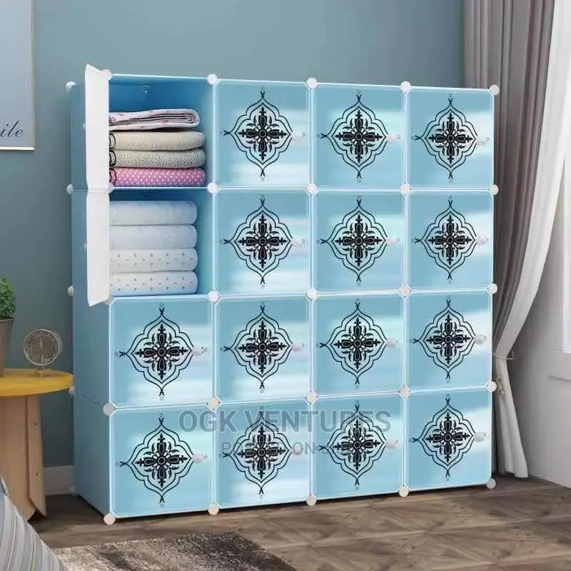 16 Cubes Plastic Wardrobe in Madina Furniture, Gideon Opoku