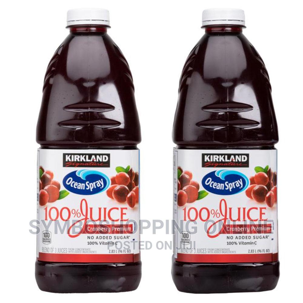 Kirkland Oceanspray 100 Cranberry Juice, 2.83L 125ghs Each in Airport