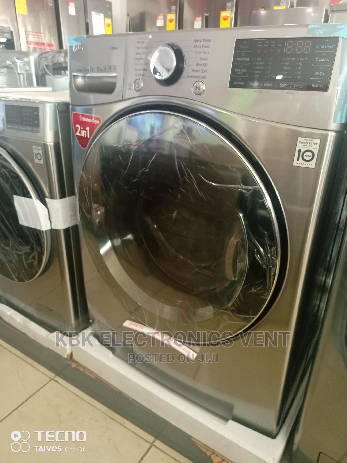 LG 20kg/11KG(Wash+Dry) Front Load Washing Machine in Achimota Home