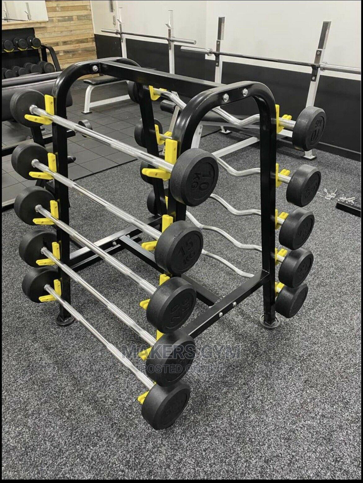 Ez Fixed Weight and Straight Bars Set With Rack 10kg60k in Accra