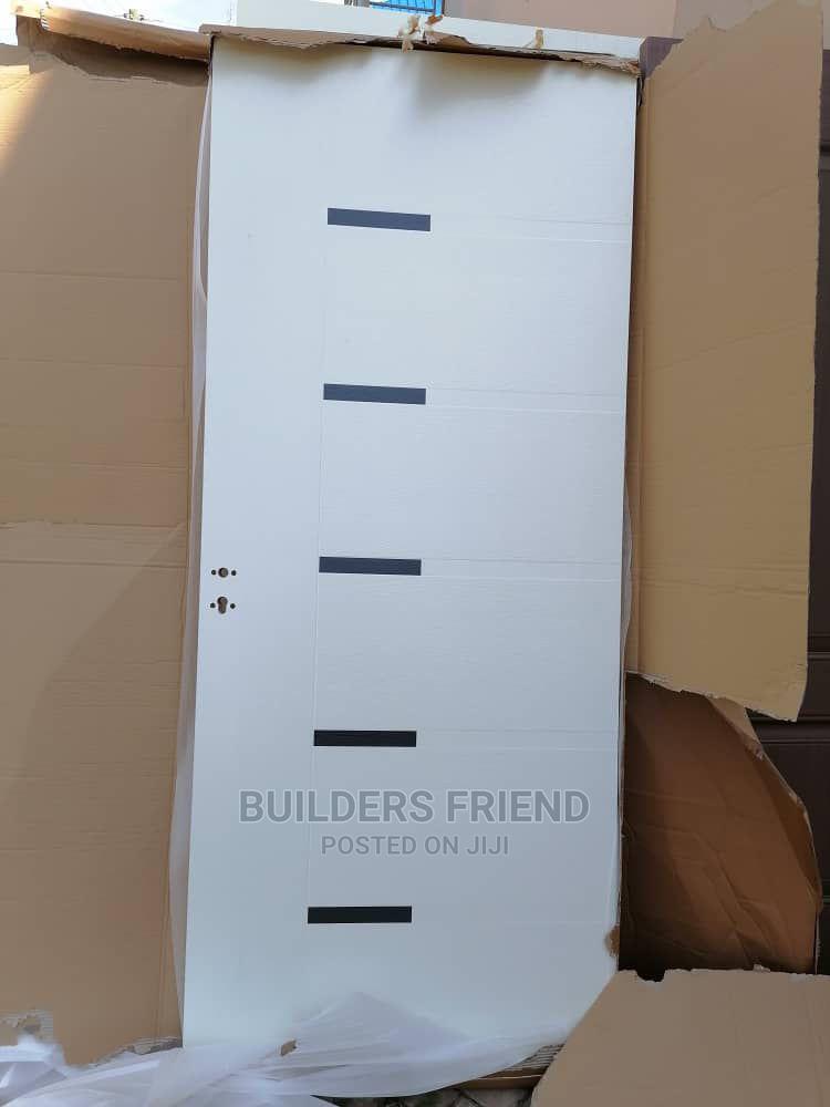 Heavy Wooden Interior Door With Alcatrave+Frame+Locks Set in Okponglo