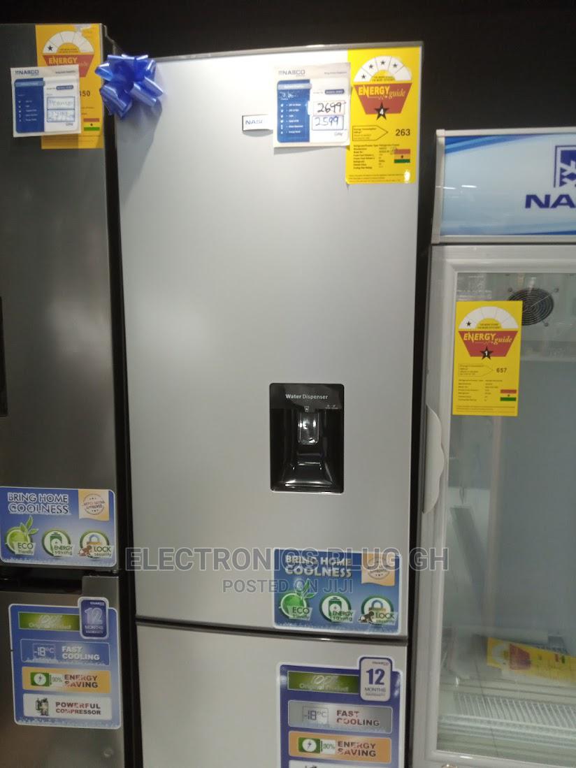 Nasco 309 Litres Double Door Bottom Freezer Water Dispenser in Kumasi