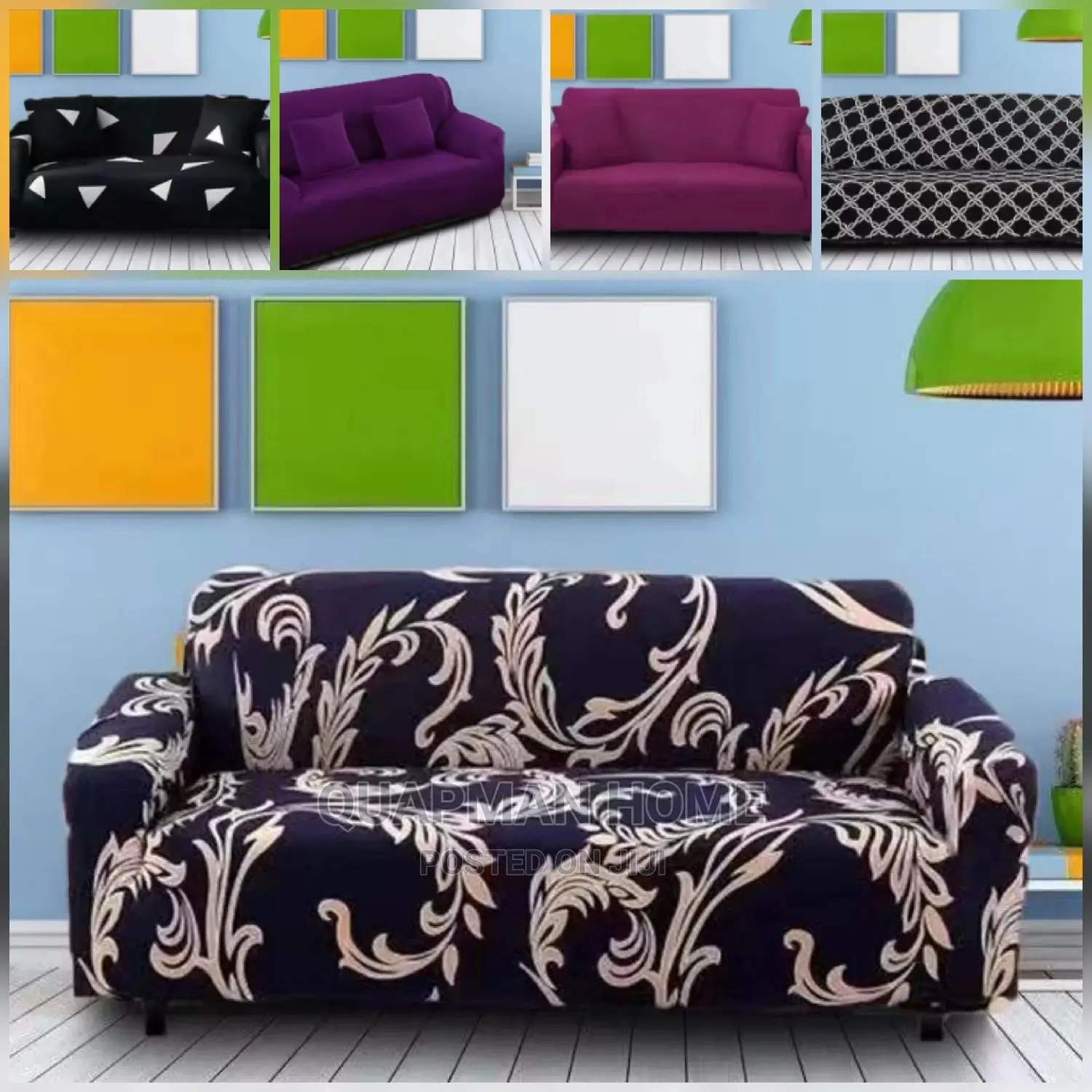 Elastic Sofa Cover 1/2/3/4 Seater in Madina Home Accessories