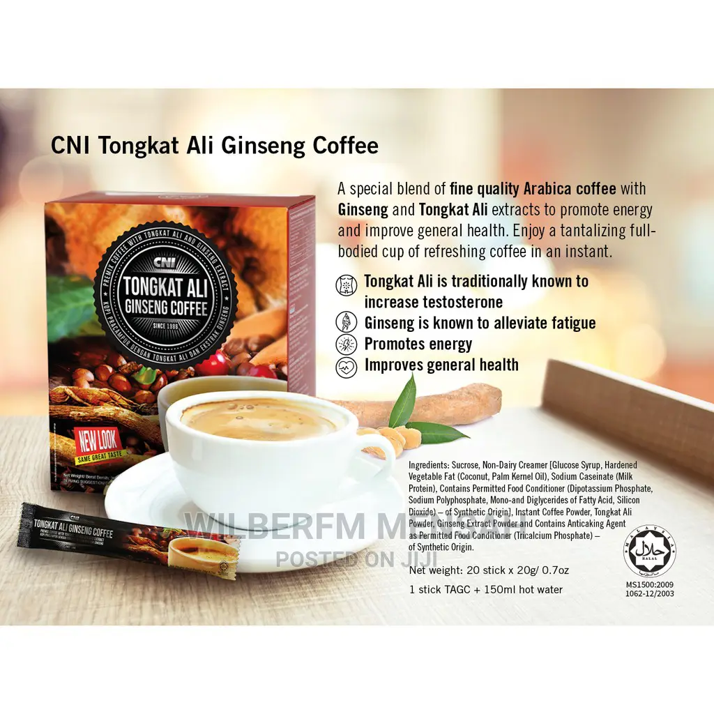 Tongkat Ali Ginseng Coffee20 Sachets in Accra Metropolitan Sexual