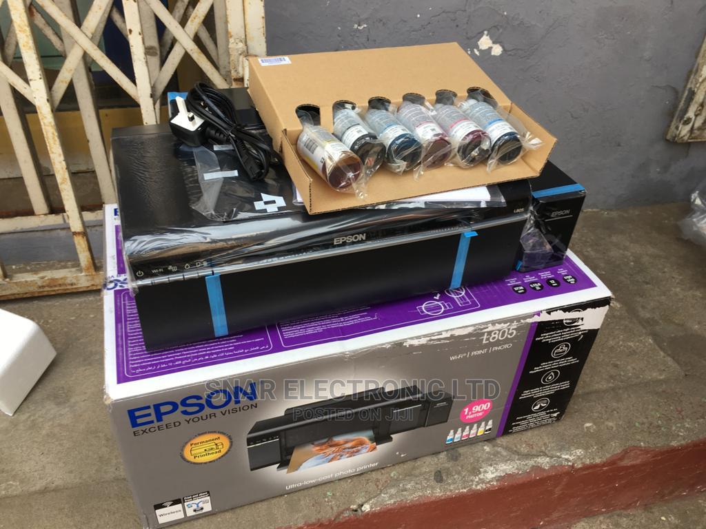 Epson L805 SingleFunction Wireless Ink Colour Photo Printer in