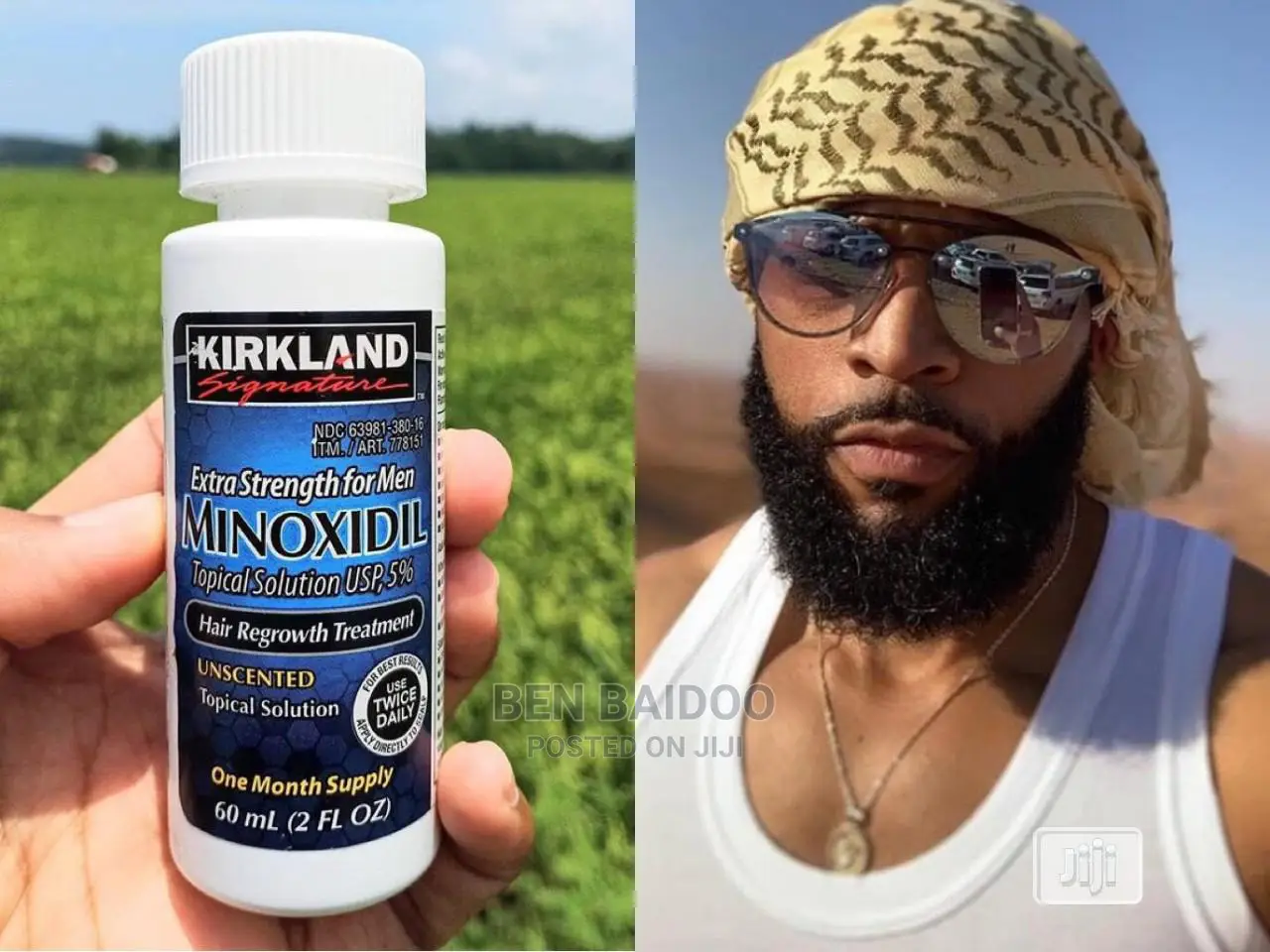 Kirkland Beard Booster in Accra Metropolitan Hair Beauty, Mr Kobby