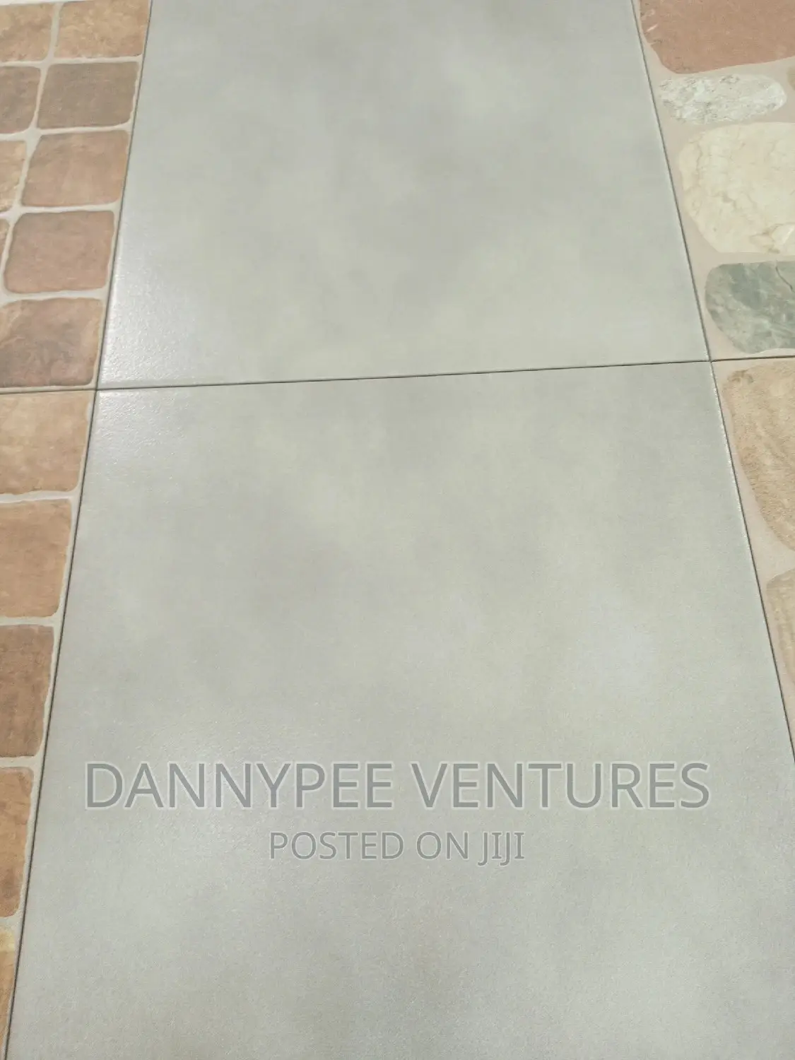 Terracotta Compound Floor Tiles in Accra Metropolitan Building