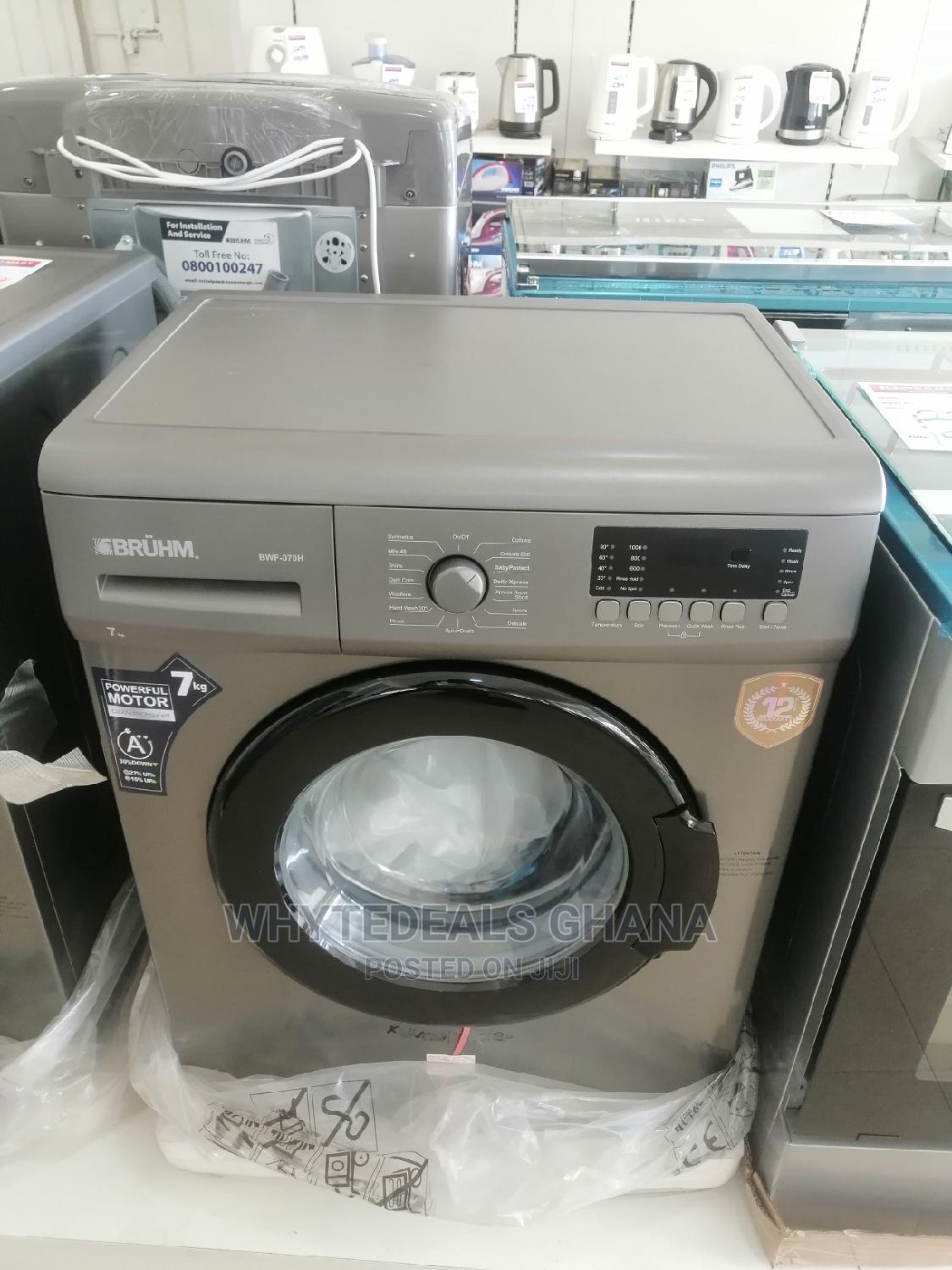 Fully Automatic 7kg Front Load Bruhm Washing Machine in Sunyani