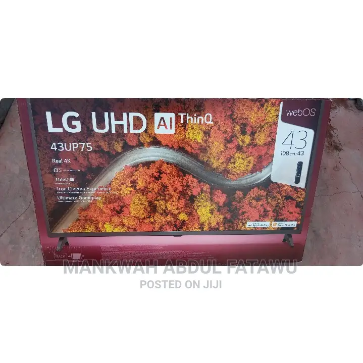 43" Inches Smart Up75 With Magic Remote LG Tv in Osu TV & DVD