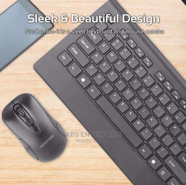 Promate Ergonomic Wireless Keyboard Mouse in Accra