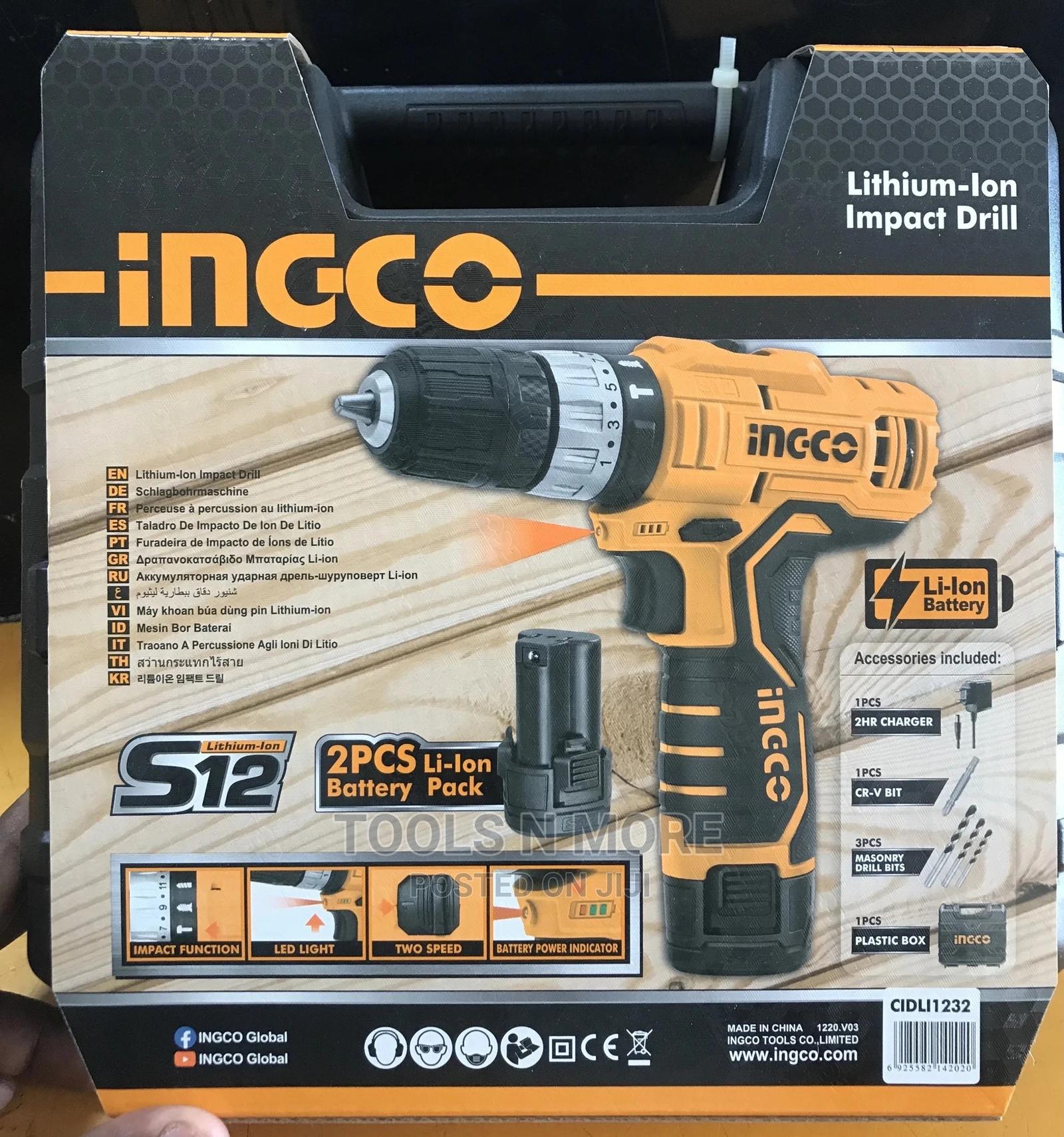 INGCO 12V Cordless Impact Drill in Accra Metropolitan Electrical Hand