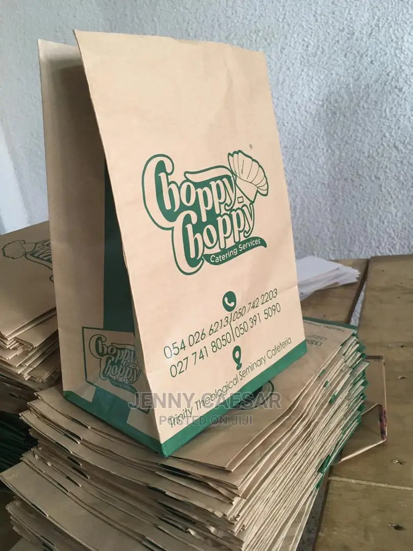 Brown Customized Paper Bags Without Handles in Tema Metropolitan