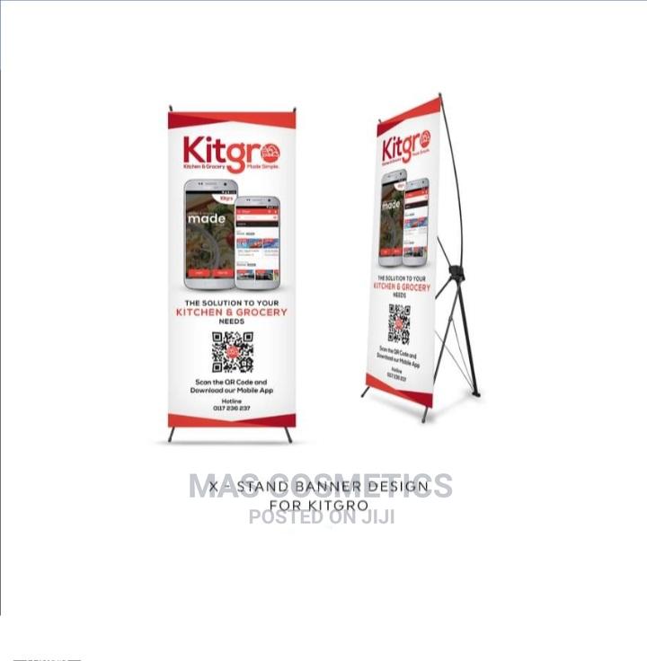 Foldable X Banner in Kaneshie Printing Equipment, Mas Cosmetics