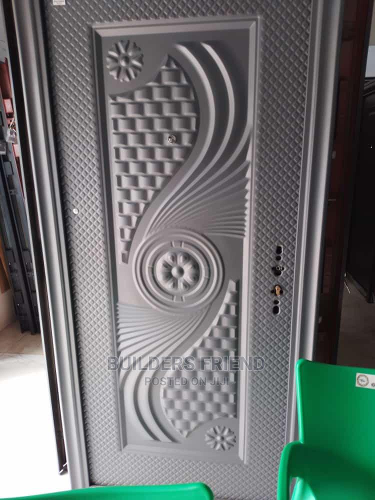 All Ash Steel Metallic Standard Security Door+Locks+Handles in Accra