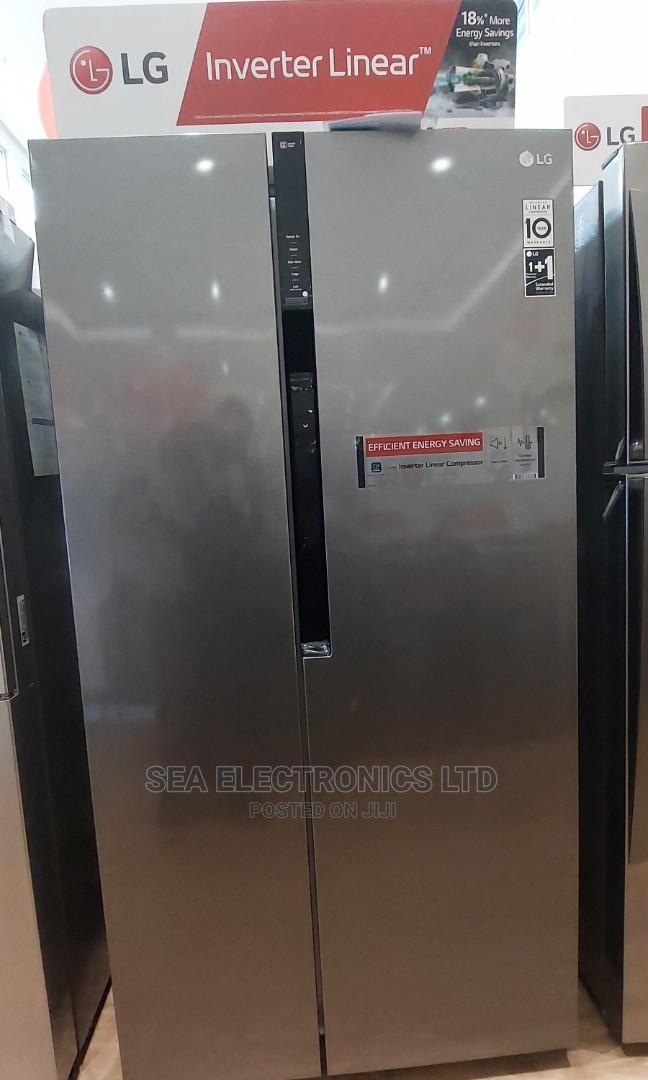 LG 613 Ltrs Inverter Linear Compressor Side by Side Fridge in Adabraka