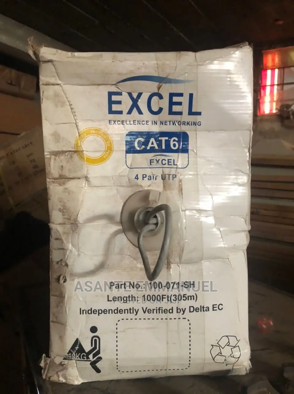 Excel Cat6 Utp External Grey Sheath Data Cable in Kumasi Metropolitan