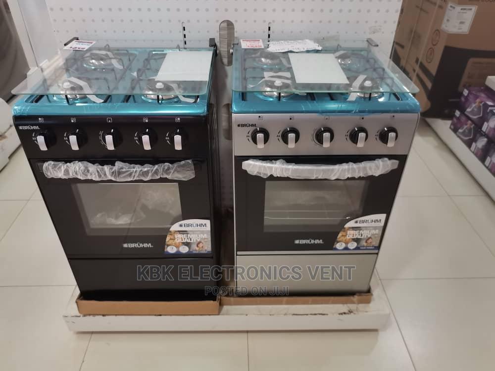 Bruhm 50*50 4burner Gas Cooker Oven Black in Achimota Kitchen