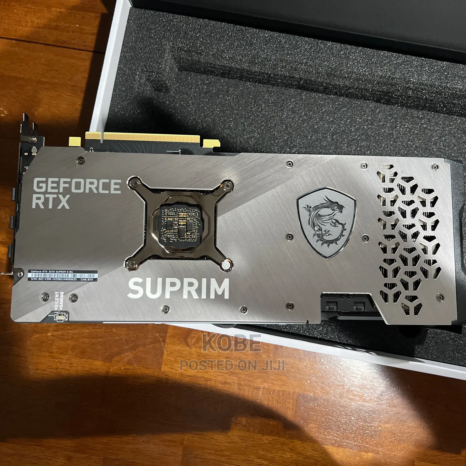 MSI RTX 3070 Gaming Suprim X 8GB Graphic Card in Weija Computer