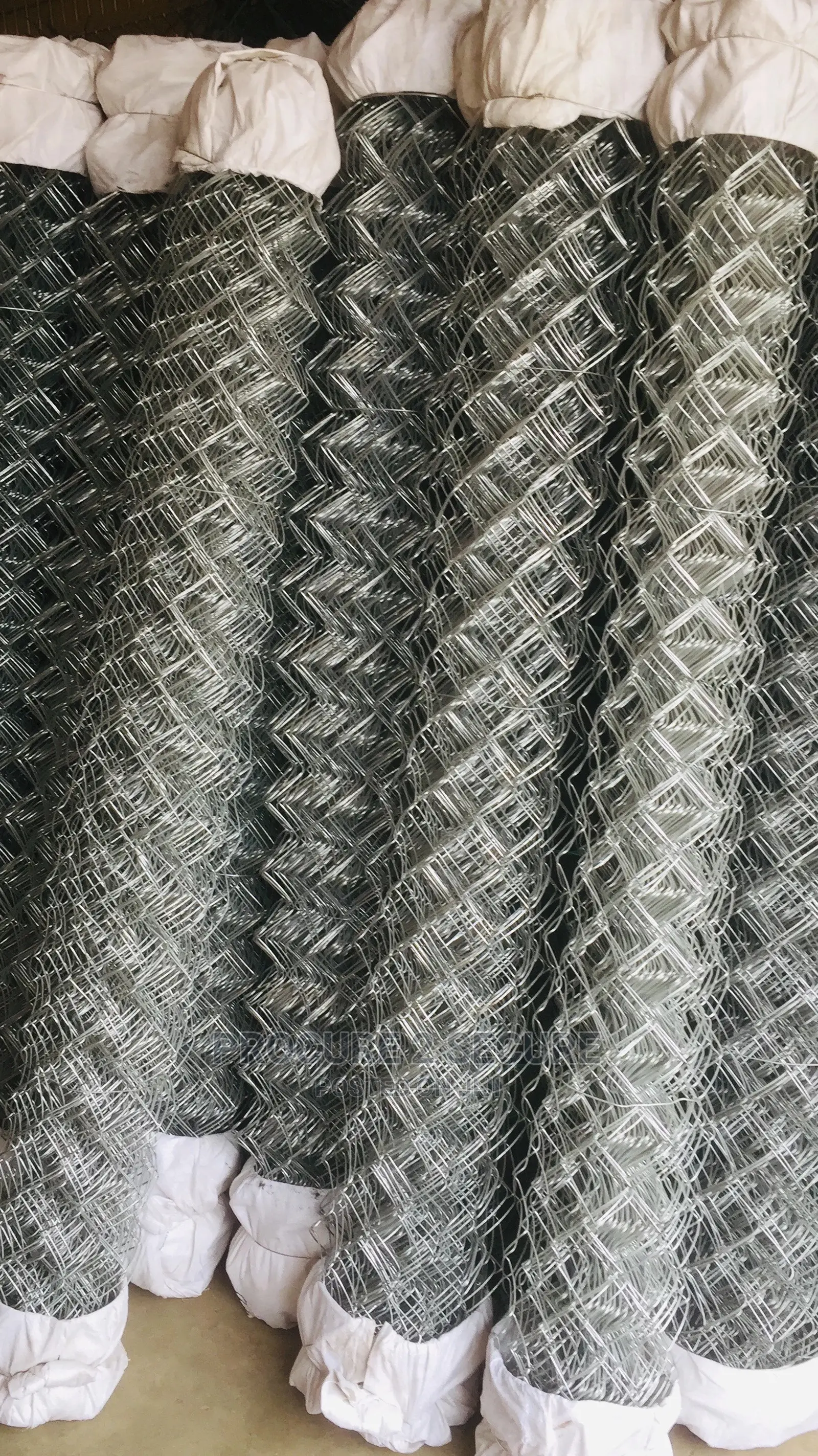 Galvanized Chainlink Wire Mesh Fence in Accra Metropolitan Farm