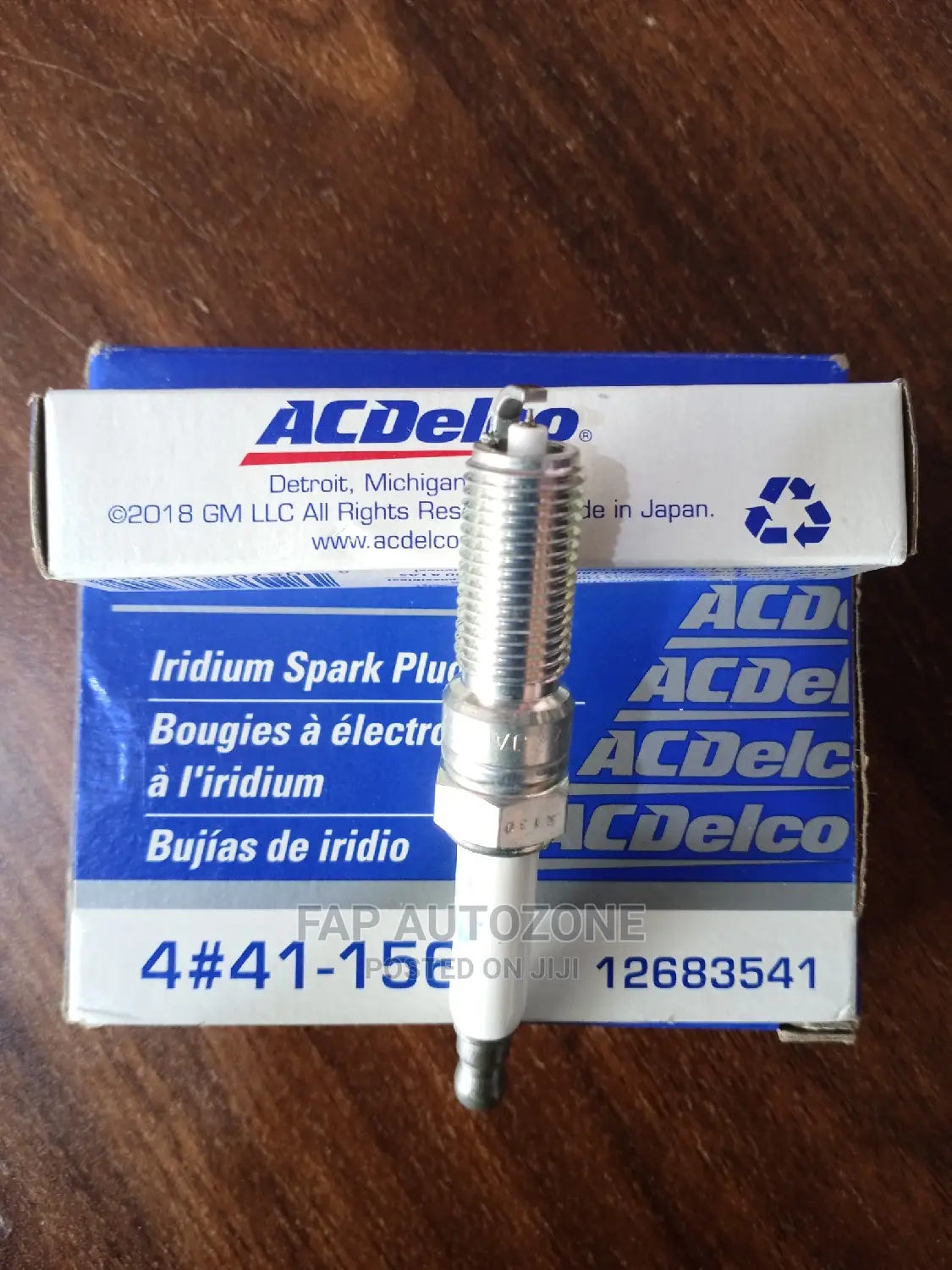 0019. Original Acdelco Spark Plugs 41156 From USA in Abossey Okai