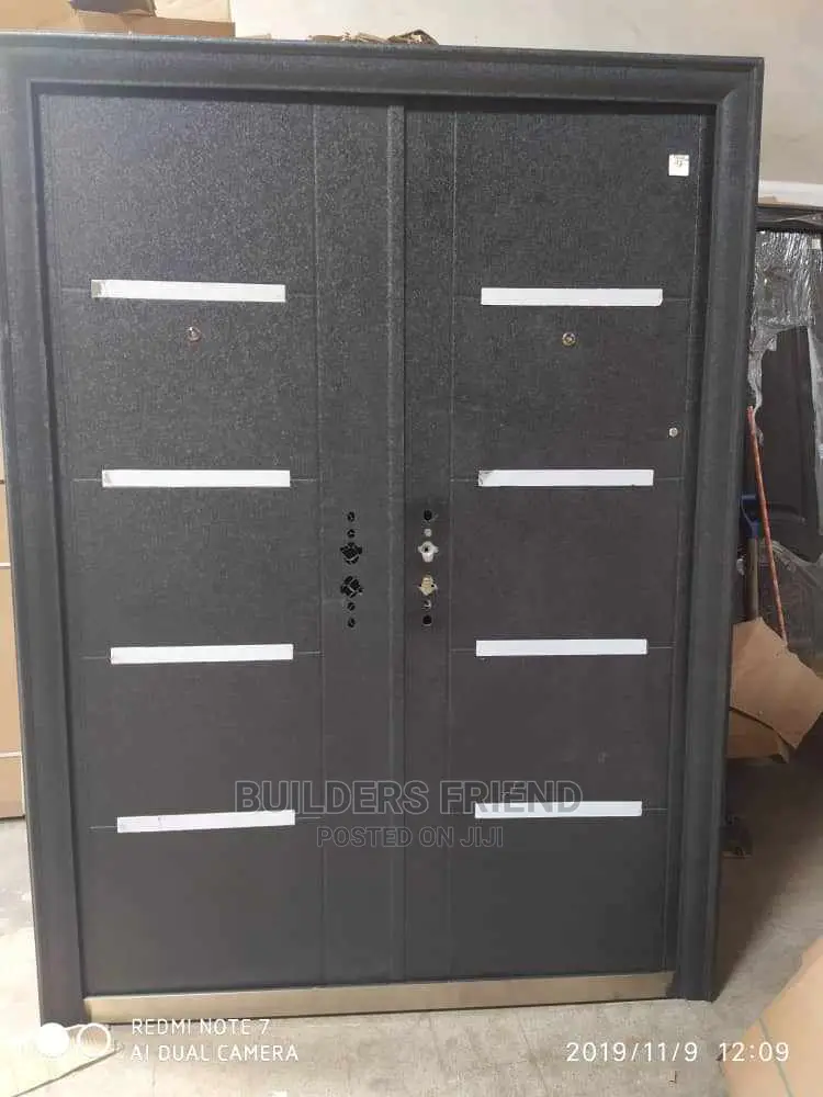 Standard Steel 5ft Double Security Door+Handles+Locks Set in Accra