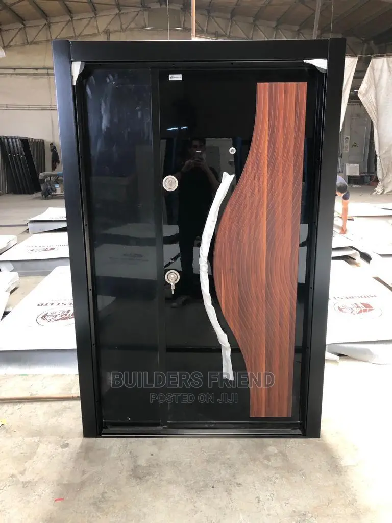 Heavy Steel Composite Metallic One Half Security Door+Locks in Tema