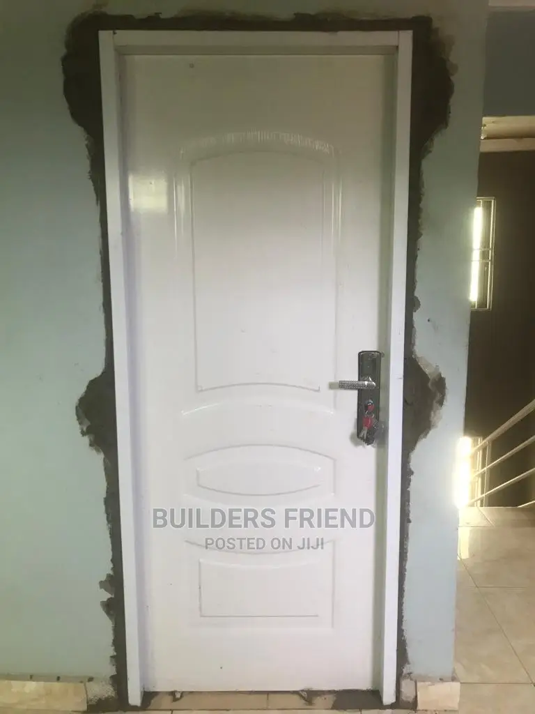 Interior Modernized Metal Plated Wooen Doors+Frame+Locks Set in Lapaz