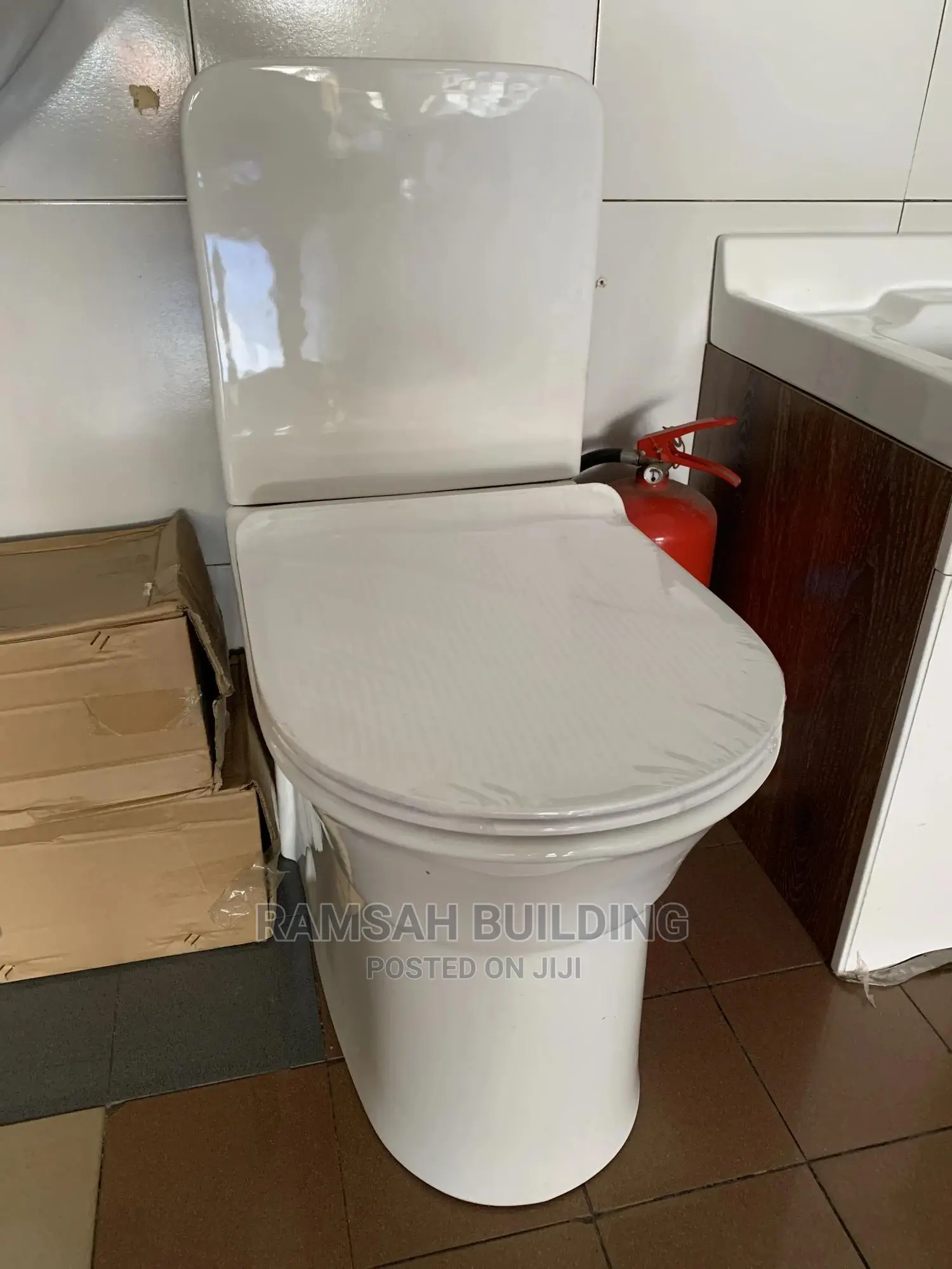 An Exclusive Water Closet and Wash Hand Basin in Accra Metropolitan