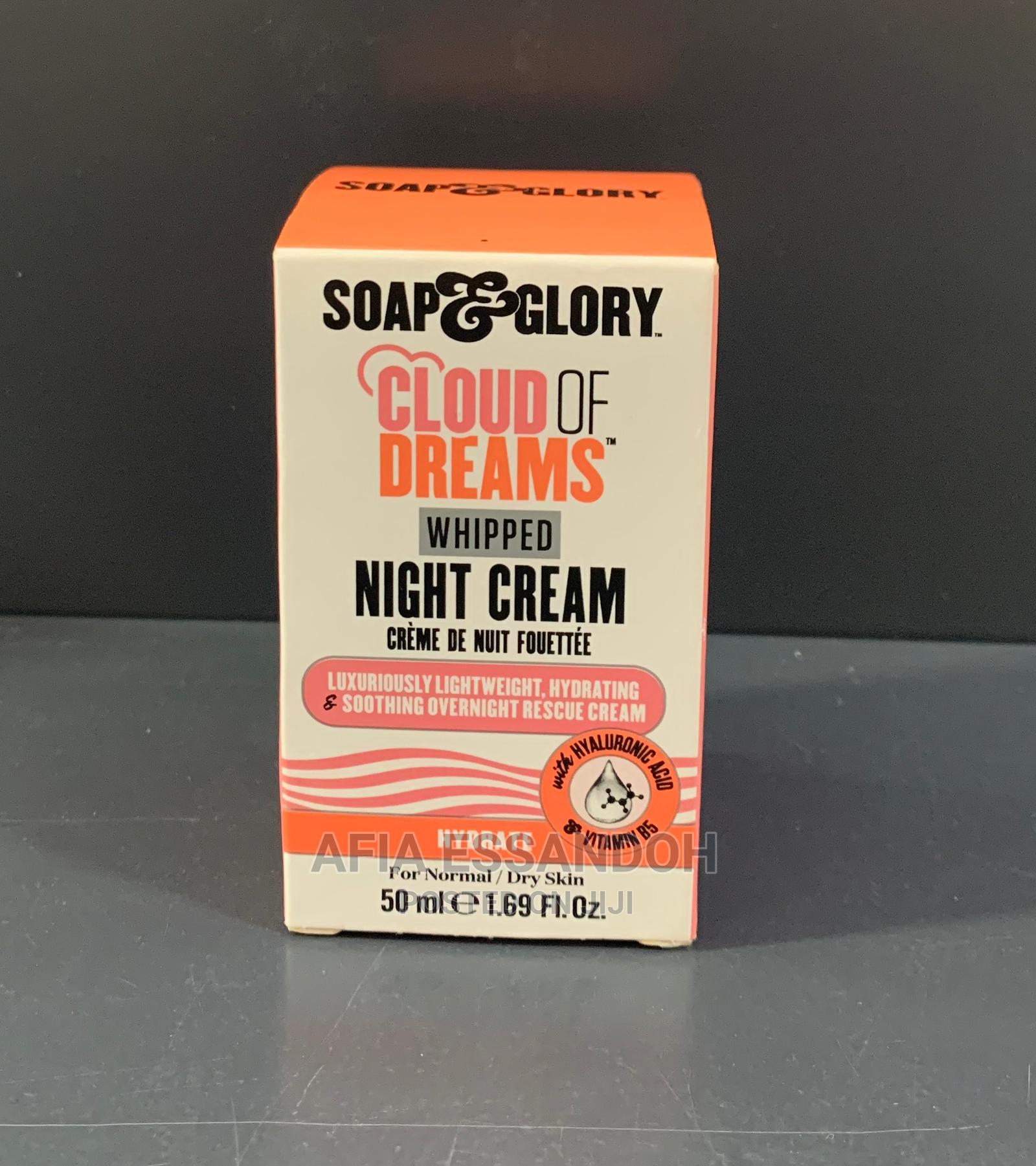 Soap Glory Whipped Night Cream in Spintex Skincare, Afia Essandoh