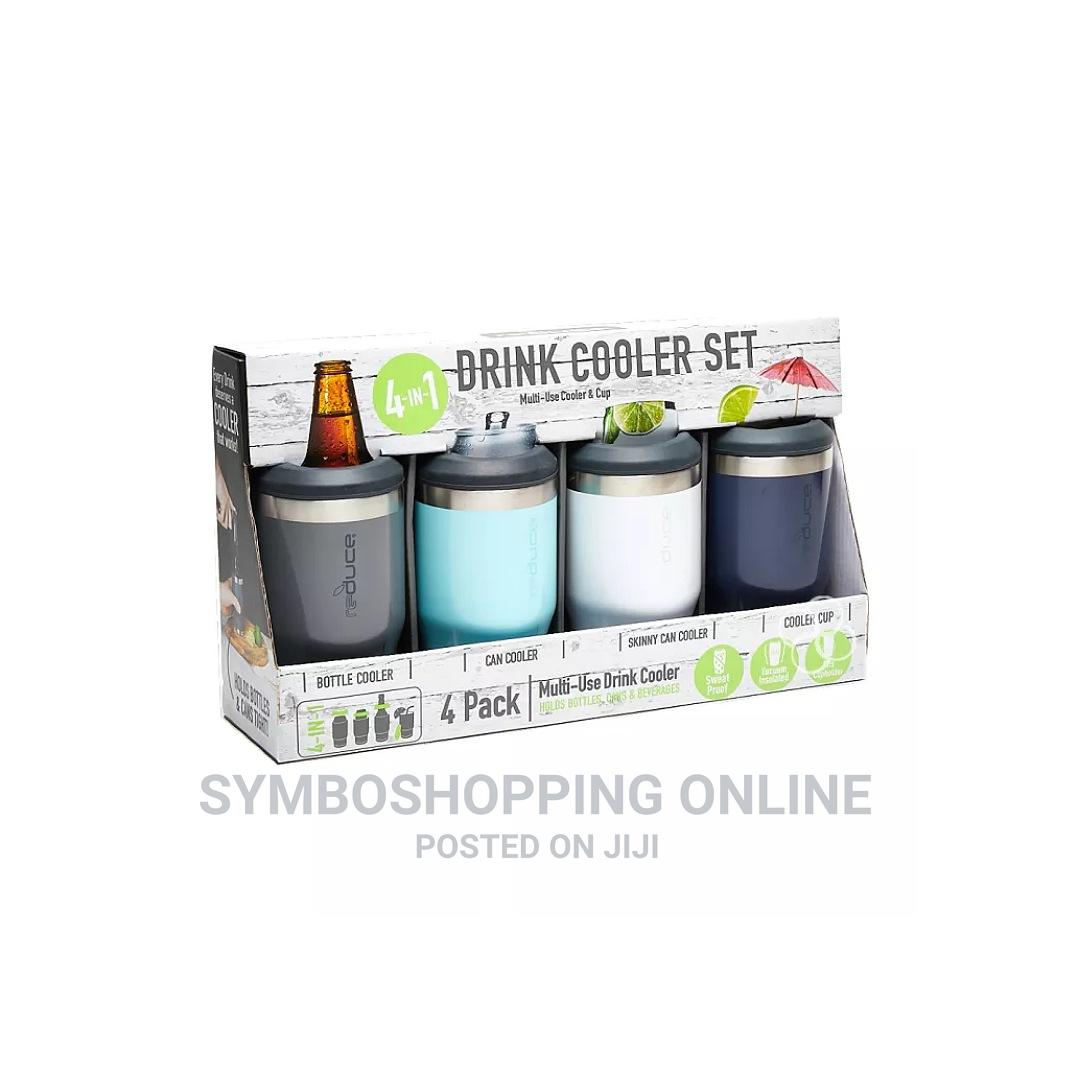 Reduce Vacuum Insulated 14oz Drink Cooler Set, 4 Pack in Airport