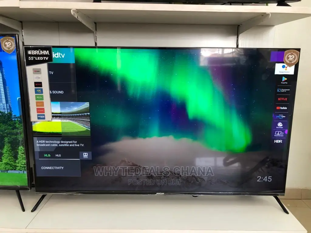 Bruhm 55 Inch Smart Uhd LED Bluetooth Voice Assistant in Tamale