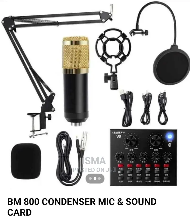 Bm 800 Condenser Mic Sound Card in Achimota Audio & Music Equipment