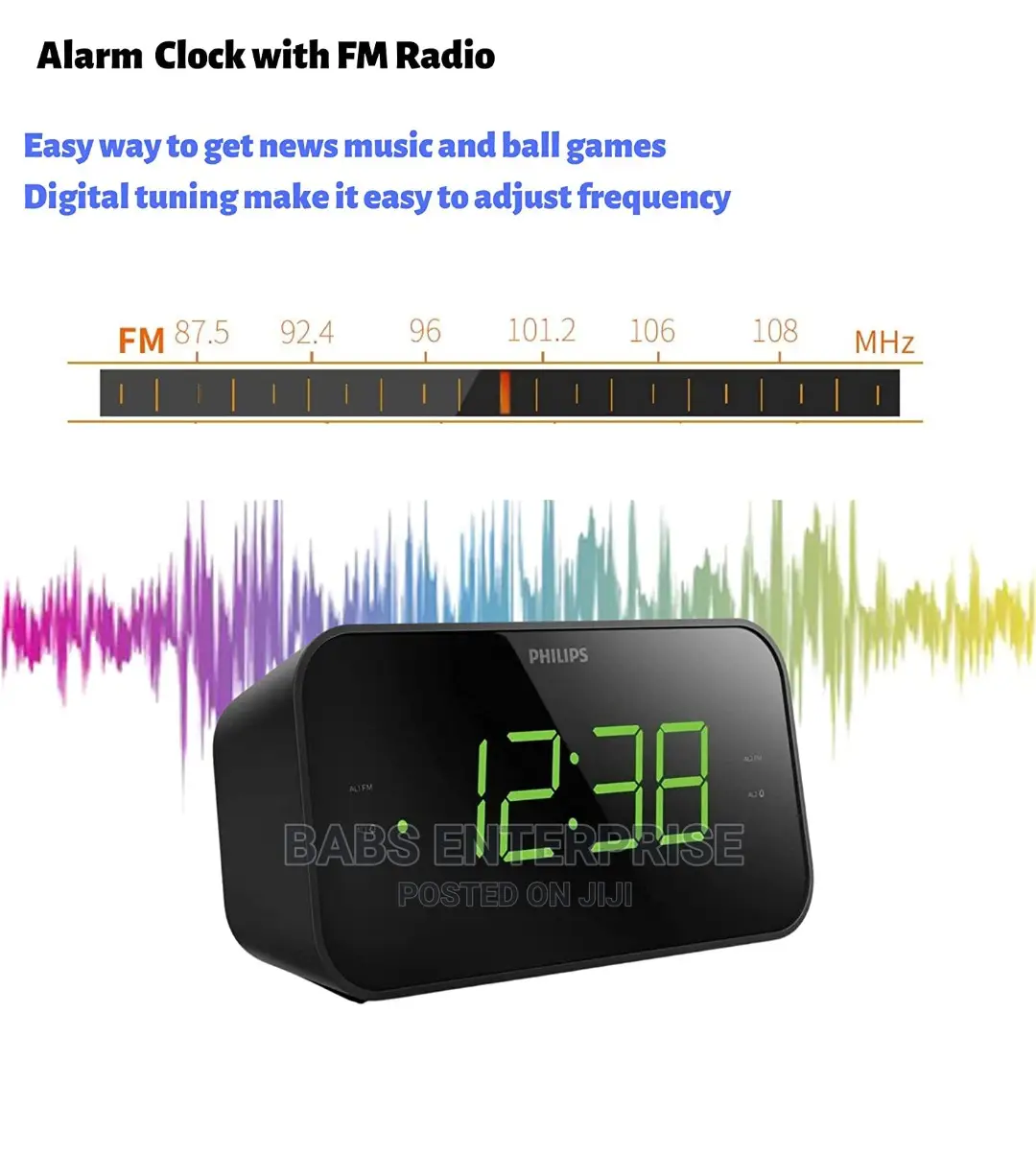 PHILIPS Alarm Clock Large Display Tar3306 in Accra Metropolitan Audio