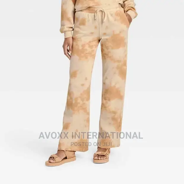 Beige tie dye online sweatpants