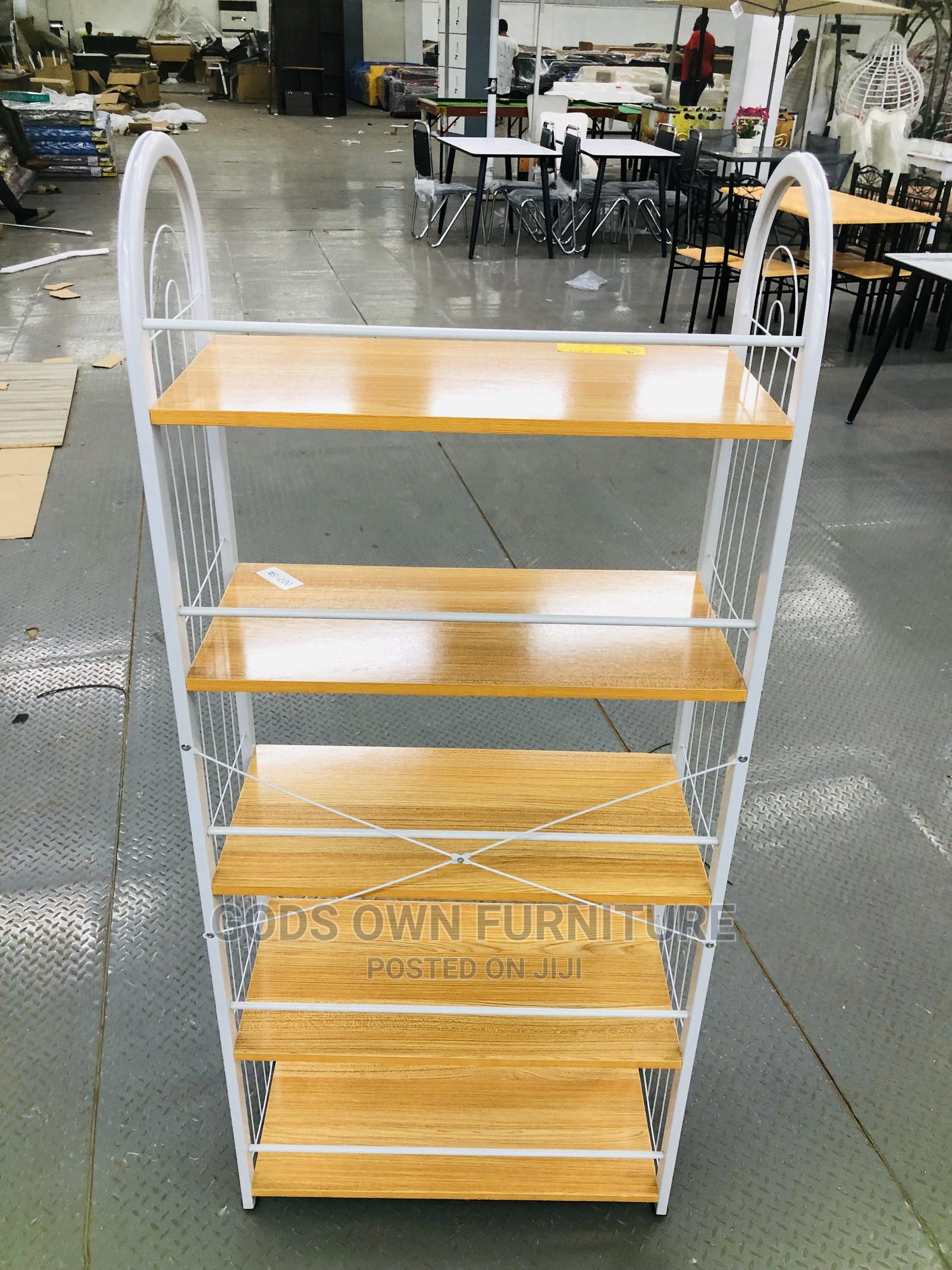 Classic Wooden and Metal Shoe / Bag Rack in Tema Metropolitan Furniture, God'S Own Furniture