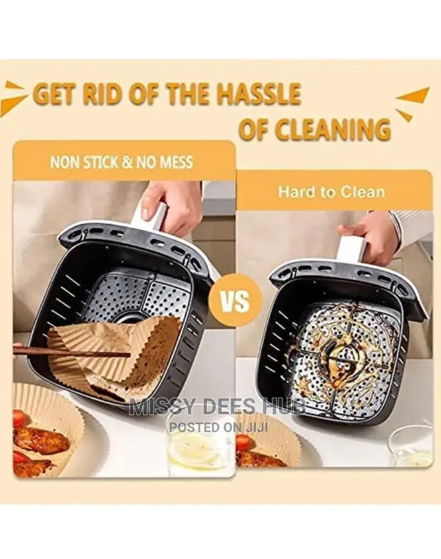 Air Fryer GreaseProof Paper Liner 50pcs in Kaneshie Kitchenware