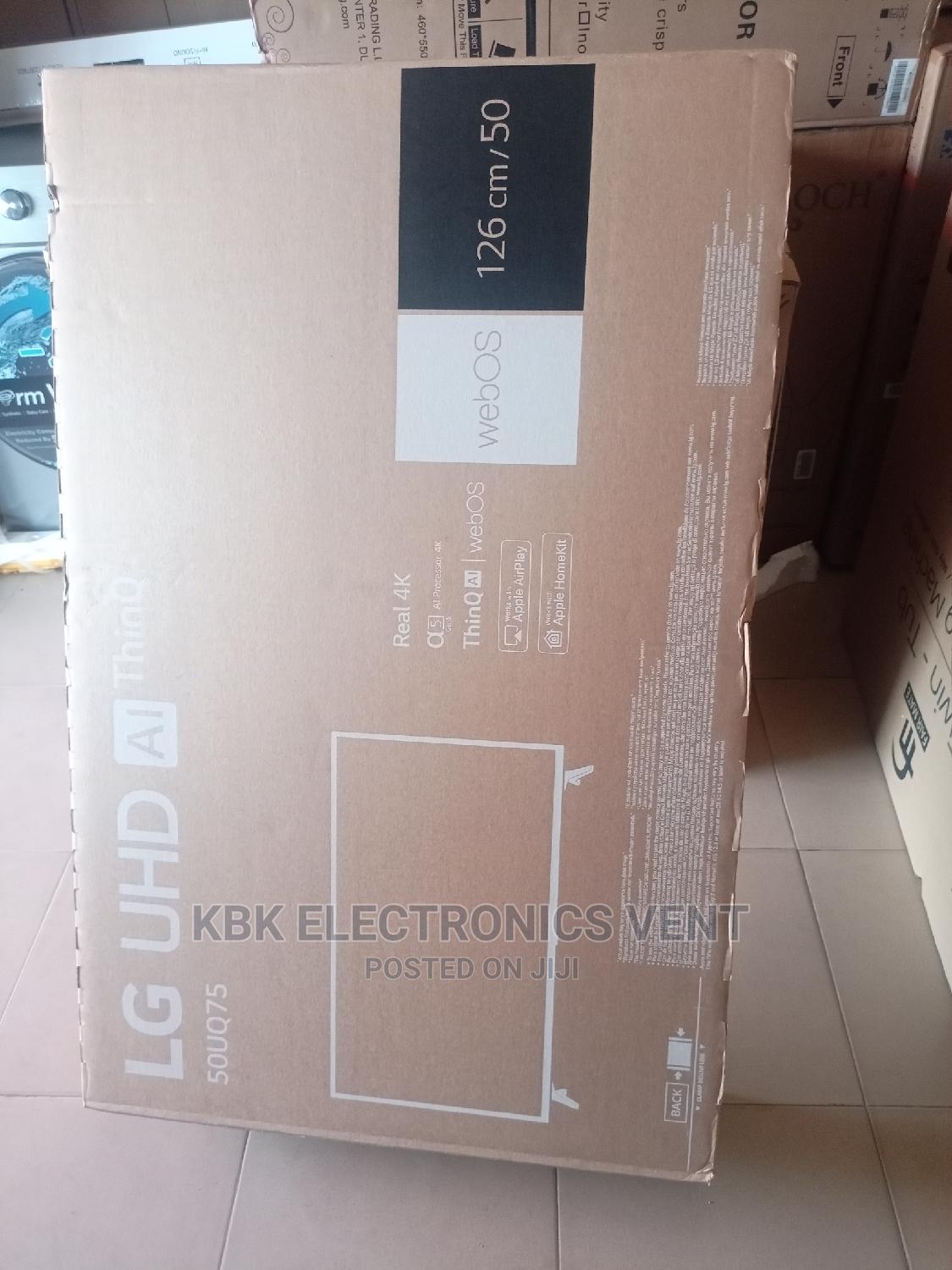 LG 50"(50UQ75)Smart UHD Satellite Digital Tv 2022 Model in Achimota
