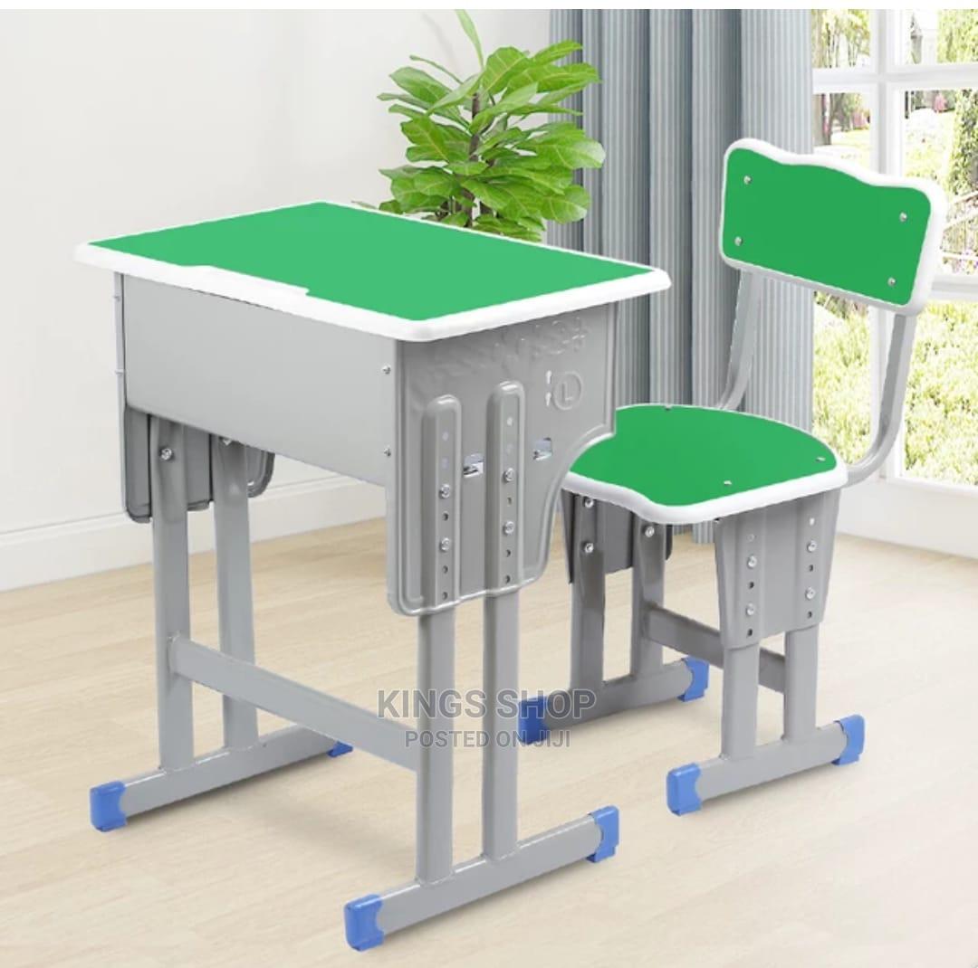 Solid Metal Study Table and Chair in Accra Metropolitan Furniture