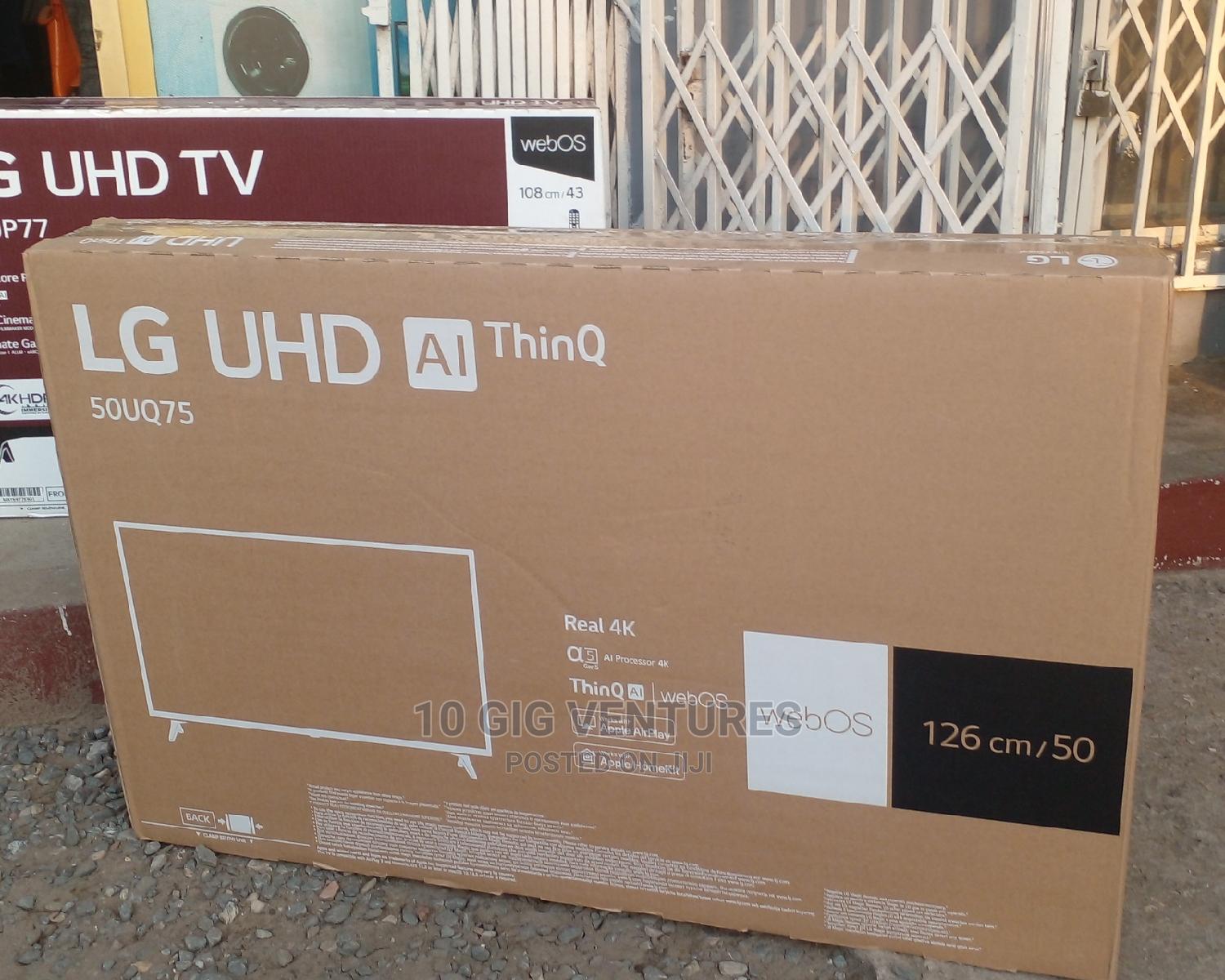 50" Ultra HD Processor Smart Samsung LG TV + TV Guard in Adabraka TV