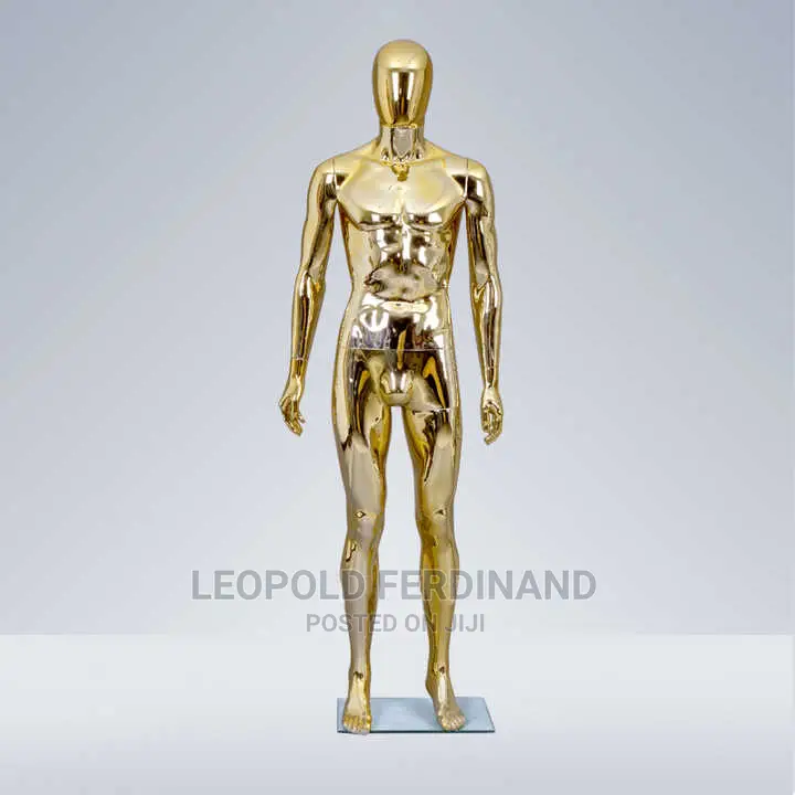 Luxury Golden and Black Mannequins in Accra Metropolitan Store