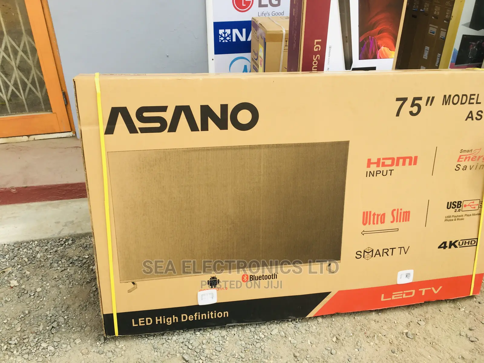 Asano Brand New 75”UHD Smart Android+Tv Guard in Adabraka - TV & DVD ...