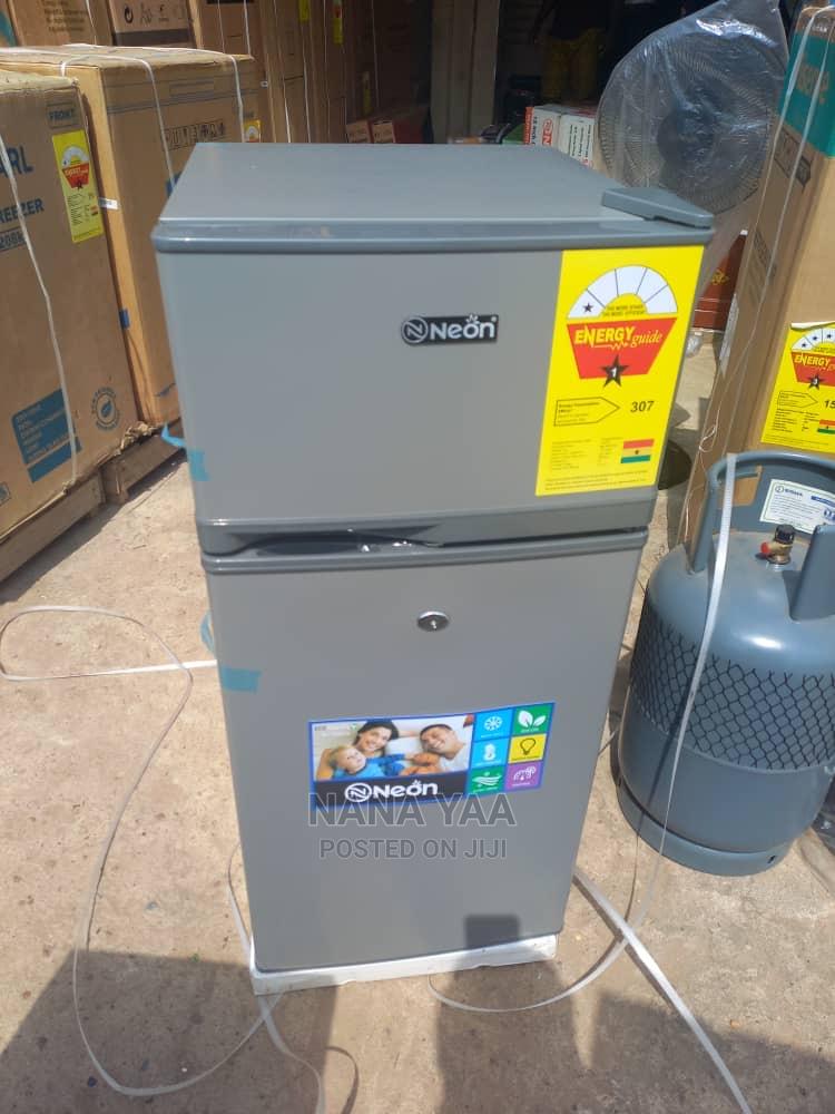 Neon Table Top Double Door Fridge 95 Liters Top Freezer in Dome