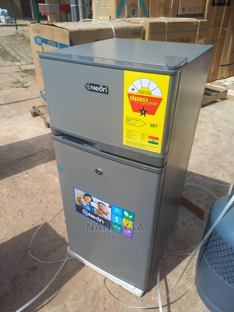 Neon Table Top Double Door Fridge 95 Liters Top Freezer in Dome