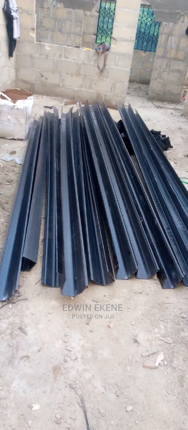 Black Rain Gutters in Lapaz Building Materials, Edwin Ekene