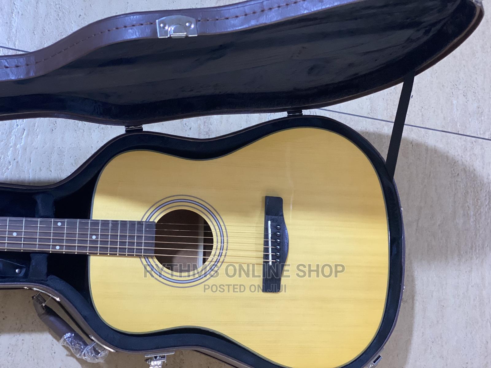 Yamaha Acoustic Guitar With Solid Leathercase in Accra Metropolitan