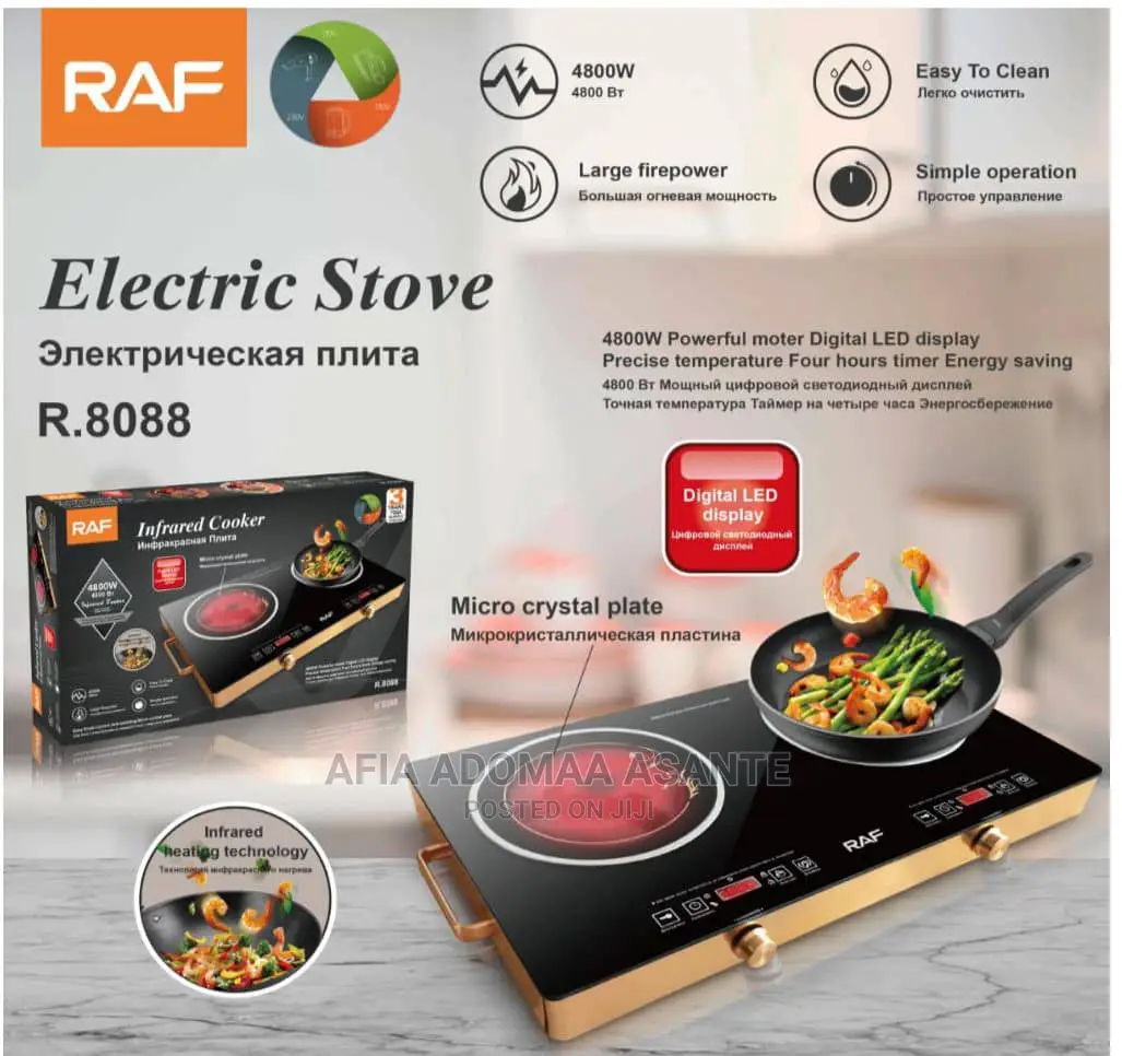 Raf Electric Infrared Electric Stove in Accra Metropolitan Kitchen