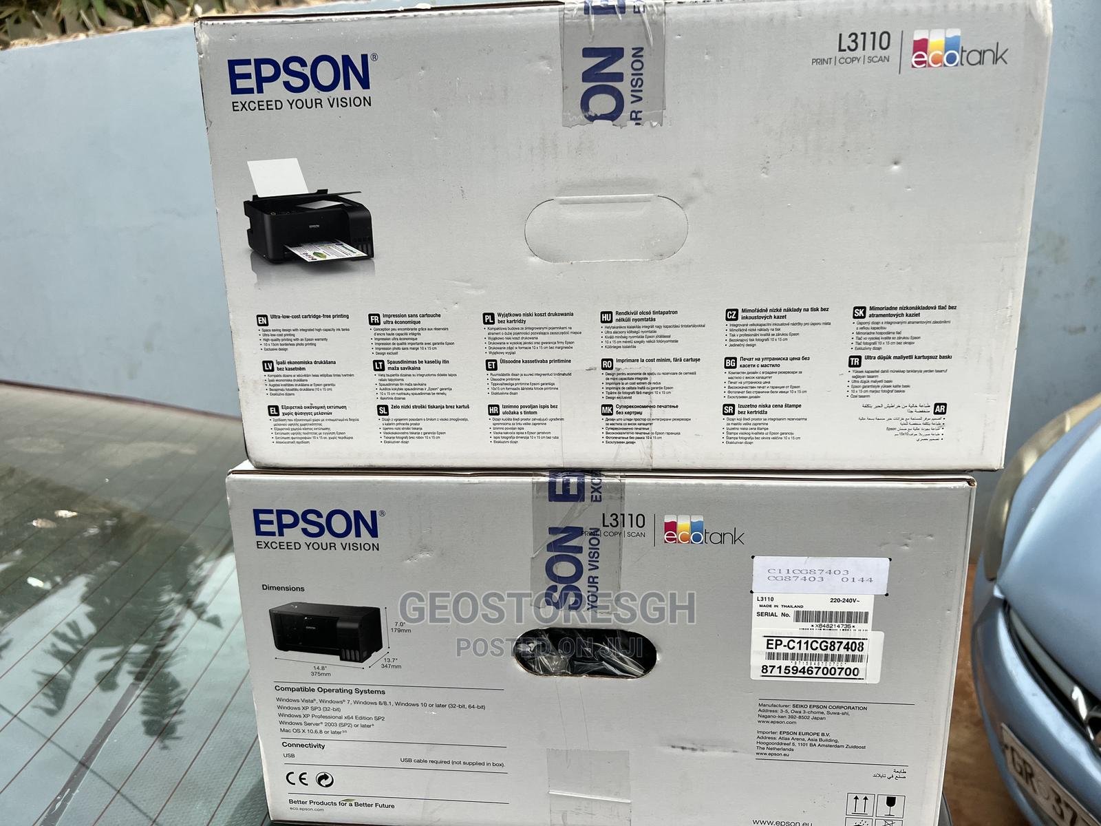Epson L3110 Eco Tank AllInOne Ink Tank Printer in Nungua Printers