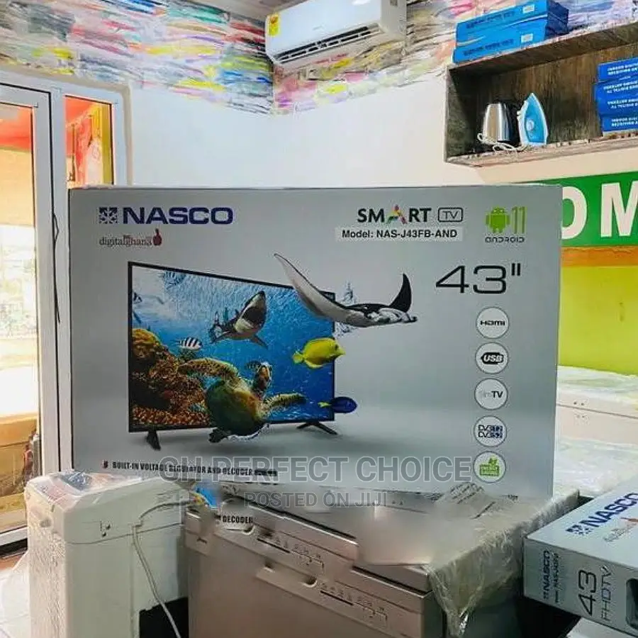 Nasco 43" Smart Android Tv in Achimota TV & DVD Equipment, Gh Perfect