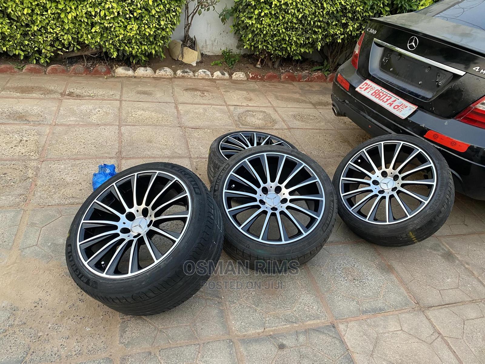 Original Benz Alloy Rim With and Tyres in Dansoman Vehicle Parts